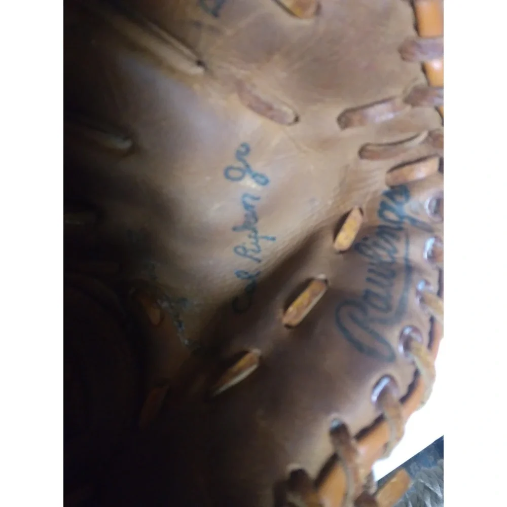Vintage Rawlings youth baseball glove mitt 10 in carl ripken jr